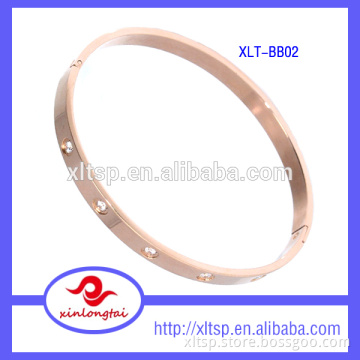 Upgrade Edition Stainless Steel Diamond Bangle Bracelet